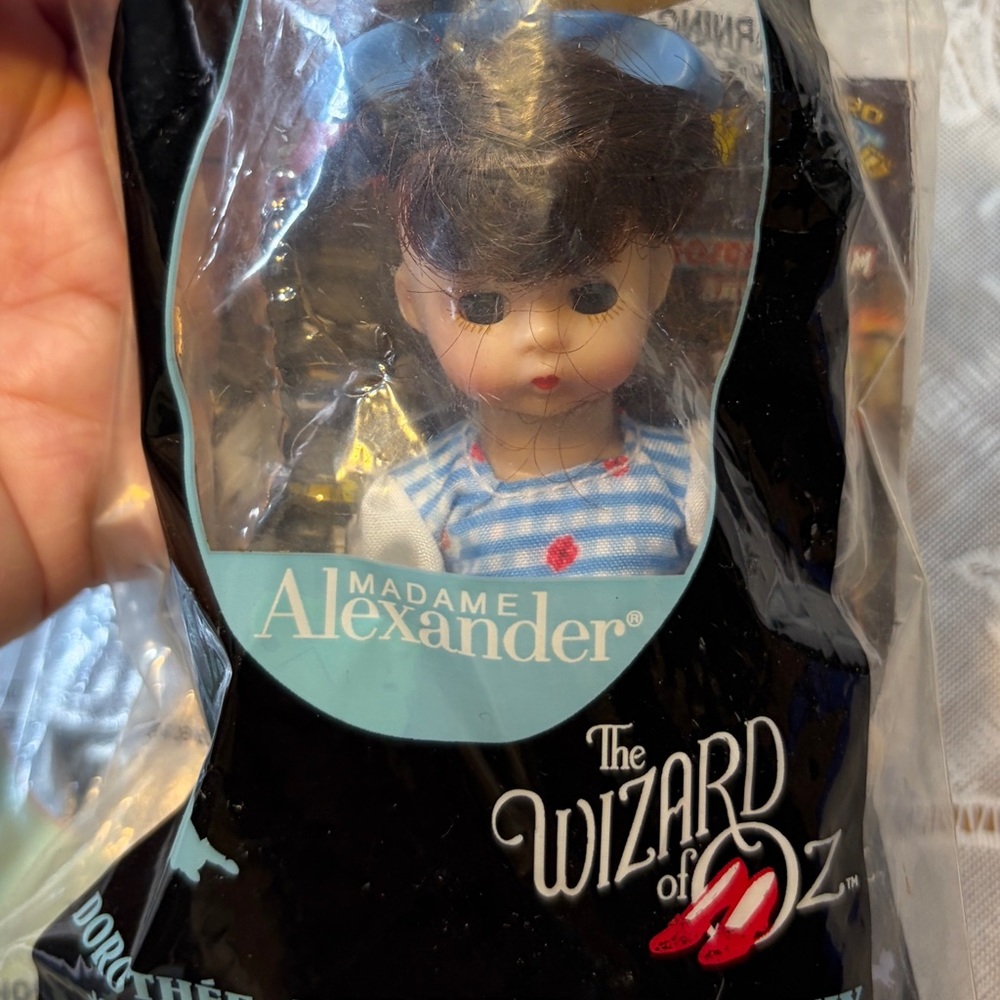 Madame Alexander Tin Man Doll in Silver and Dorthy in blue dress